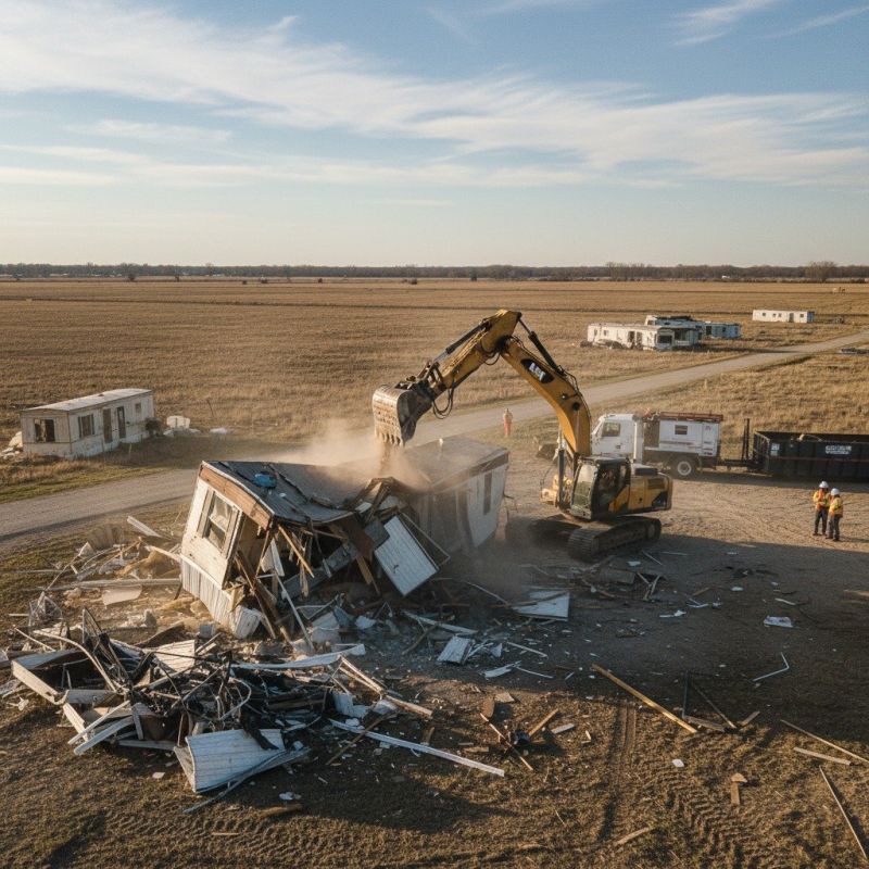 Mobile Home Demolition detail